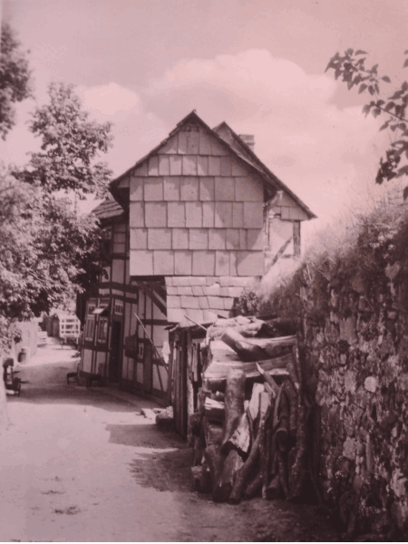 Nordseite Ferienhaus am Solling Sanierung Nordseite